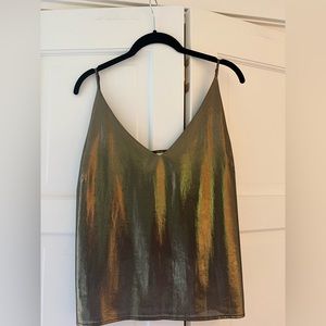 L’agence shimmer tank top